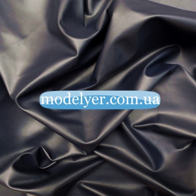 Ткань Кожзам стрейч (синий)